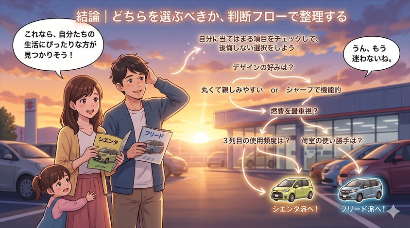 結論|どちらを選ぶべきか、判断フローで整理する