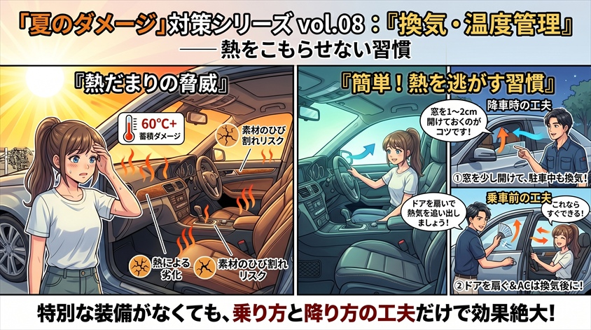 【対策⑤】換気・温度管理——熱をこもらせない習慣