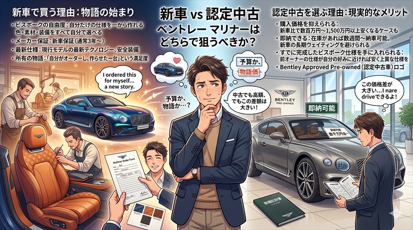 新車vs中古・認定中古——ベントレー マリナーはどちらで狙うべきか？