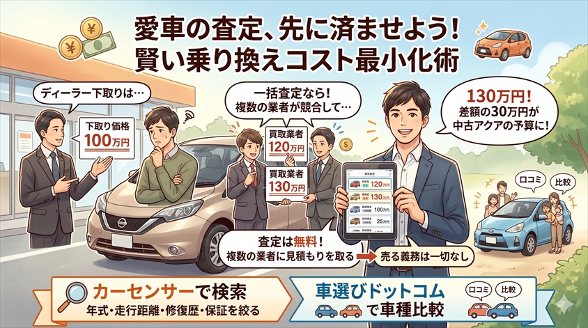 愛車の査定は先に済ませておこう——乗り換えコストを最小化する方法