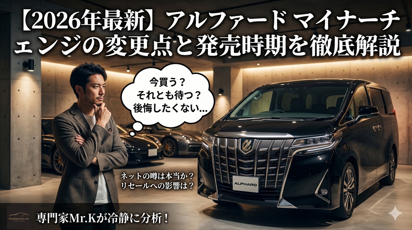 【2026年最新】アルファード マイナーチェンジの変更点と発売時期を徹底解説