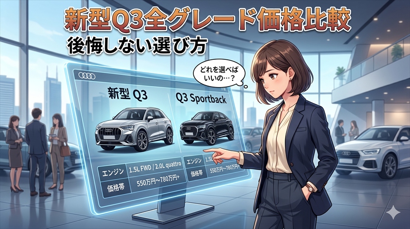 【2026最新】新型Q3全グレード価格比較｜後悔しない選び方
