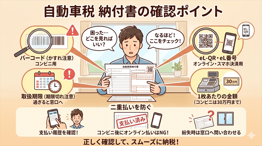 納付書に関する確認ポイント