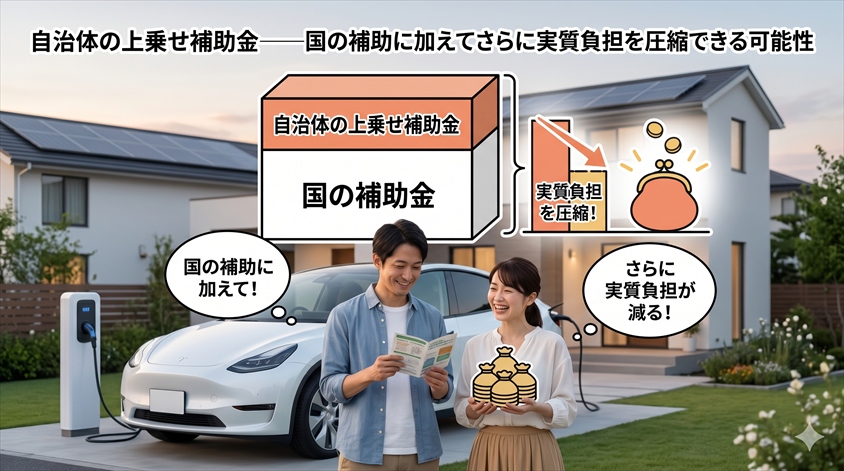 自治体の上乗せ補助金——国の補助に加えてさらに実質負担を圧縮できる可能性
