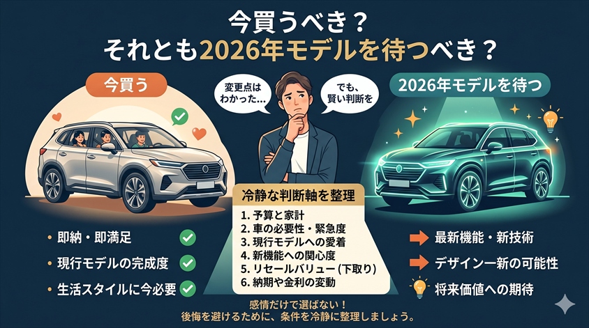 今買うべき?それとも2026年モデルを待つべき?