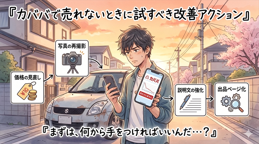 カババで売れないときに試すべき改善アクション