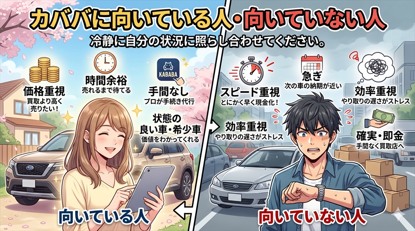 カババに向いている人・向いていない人