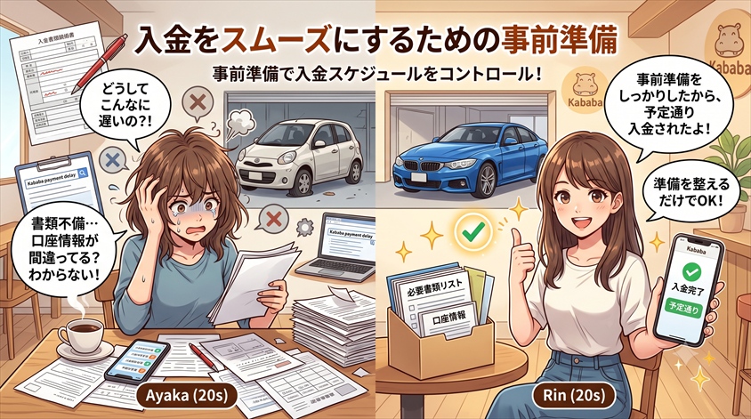 入金をスムーズにするための事前準備