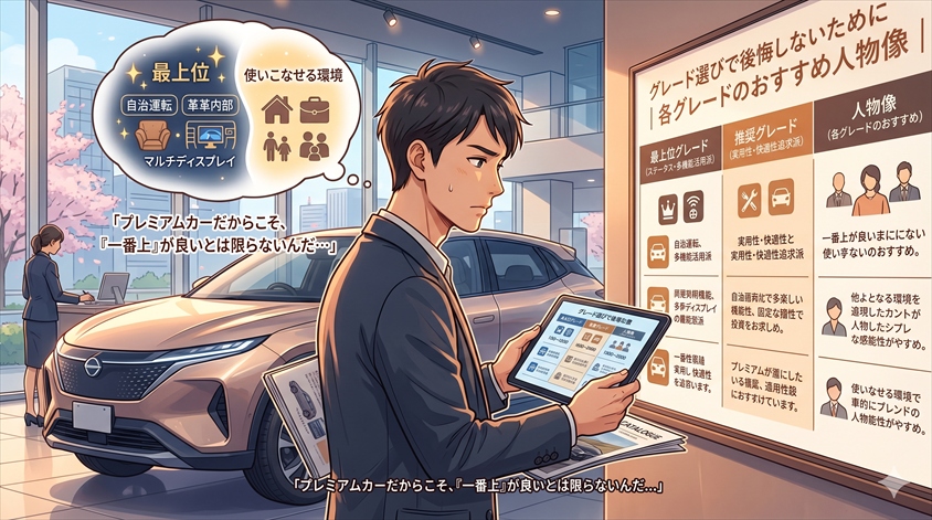 グレード選びで後悔しないために│各グレードのおすすめ人物像