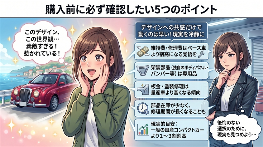 購入前に必ず確認したい5つのポイント