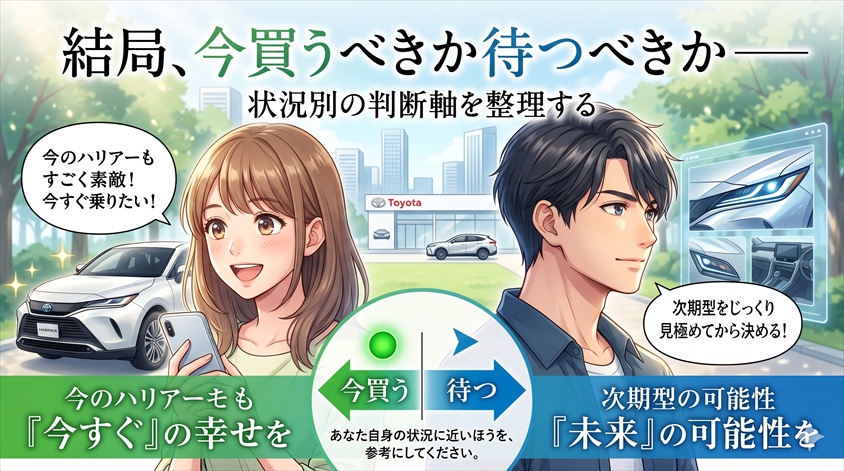 結局、今買うべきか待つべきか──状況別の判断軸を整理する