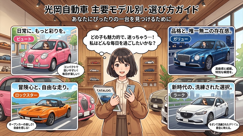 光岡自動車の主要モデル別・選び方ガイド