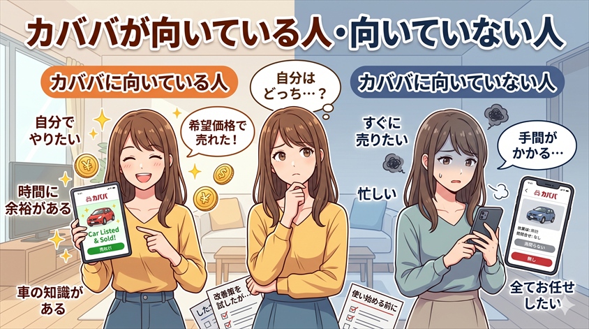 カババが向いている人・向いていない人