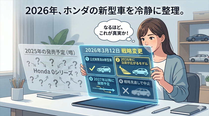 2026年のホンダ新型車予定【全体像を整理】