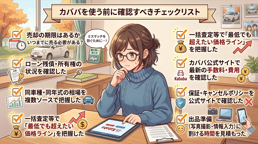 カババを使う前に確認すべきチェックリスト