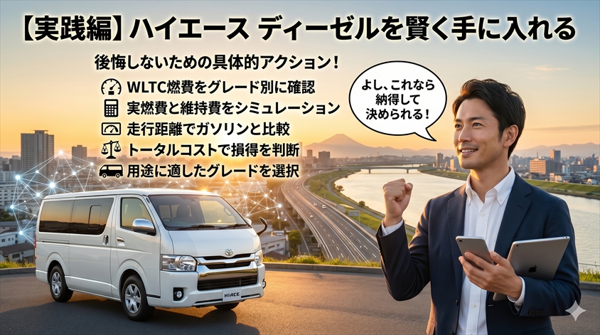 ハイエース ディーゼルを賢く手に入れるために