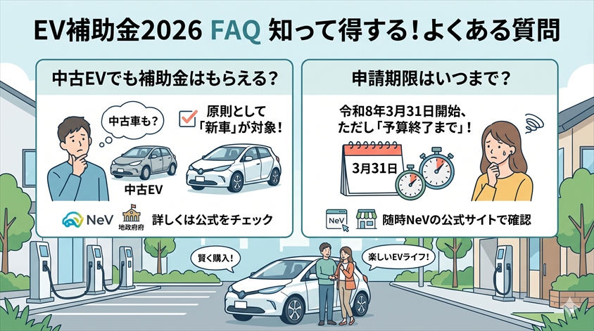 EV補助金2026についてのよくある質問(FAQ)