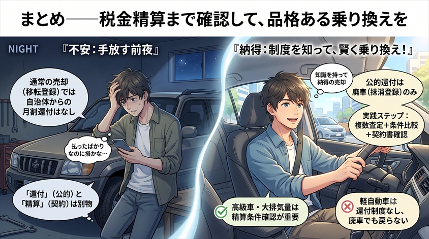 まとめ——税金精算まで確認して、品格ある乗り換えを