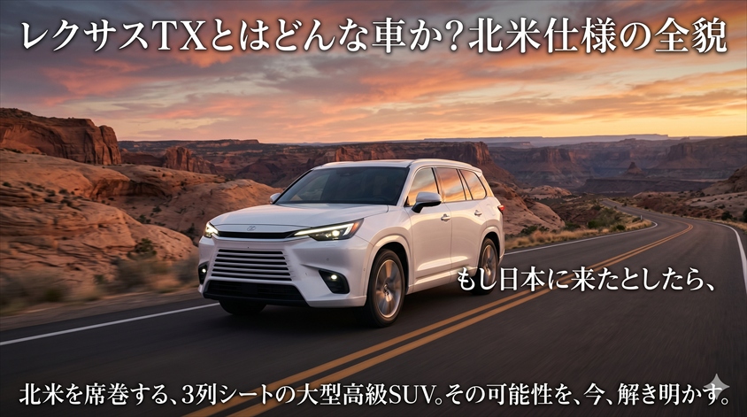 レクサスTXとはどんな車か？北米仕様の全貌