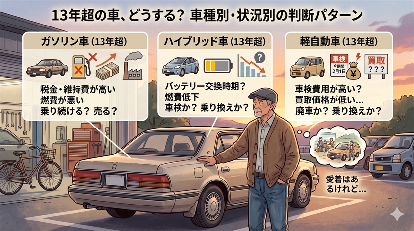 車種別・状況別の判断パターン