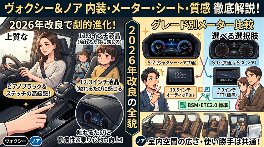 内装・メーター・シート・質感の違いを徹底解説