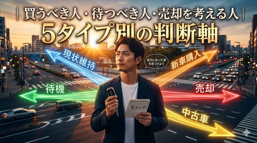 買うべき人・待つべき人・売却を考える人｜5タイプ別の判断軸