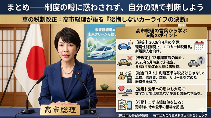 まとめ——制度の噂に惑わされず、自分の頭で判断しよう