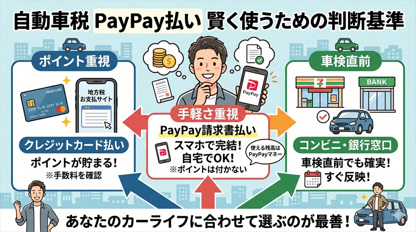 まとめ｜自動車税のPayPay払い、賢く使うための判断基準