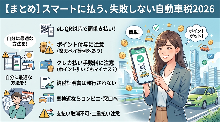 まとめ：スマートに払う、失敗しない自動車税2026