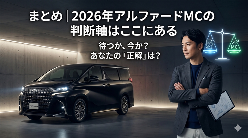 まとめ｜2026年アルファードMCの判断軸はここにある