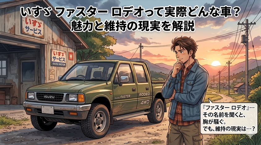 いすゞ ファスター ロデオって実際どんな車？魅力と維持の現実を解説