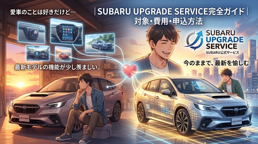 SUBARU UPGRADE SERVICE完全ガイド｜対象・費用・申込方法