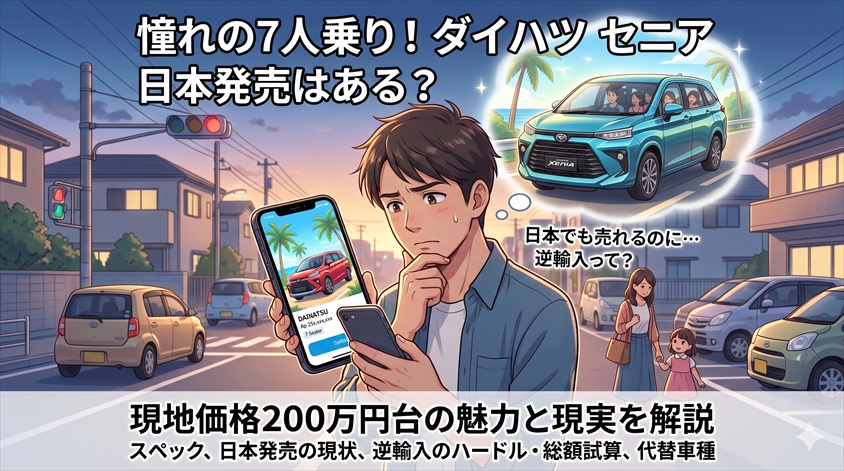 ダイハツ セニア 日本発売はいつ？現地価格と逆輸入ハードル解説