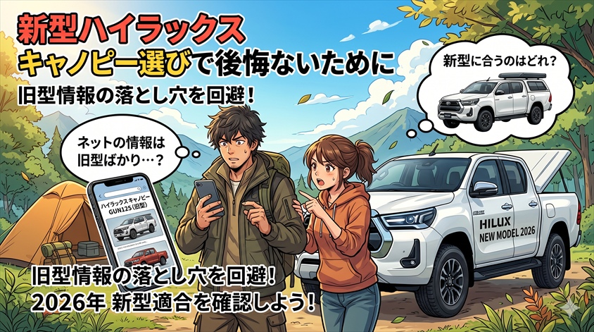 新型ハイラックス キャノピー選びで後悔しない7つの確認