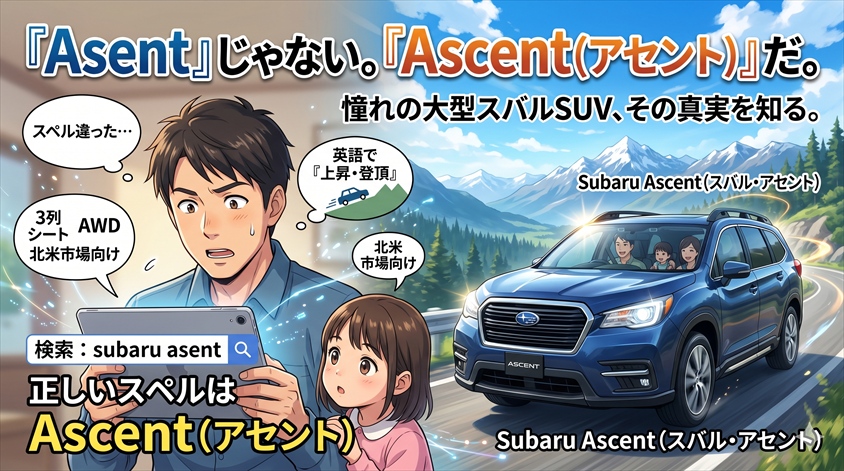 【Subaru Ascent（スバル・アセント）】スバルの大型3列SUVの正体と評価