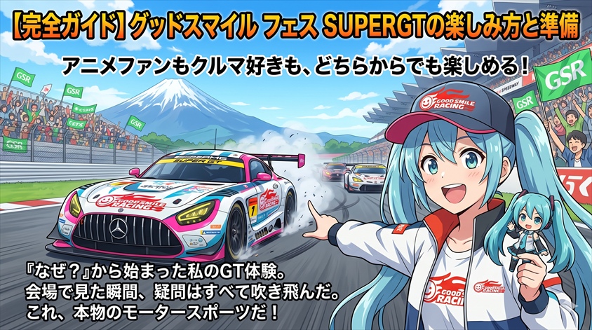 【完全ガイド】グッドスマイル フェス SUPERGTの楽しみ方と準備