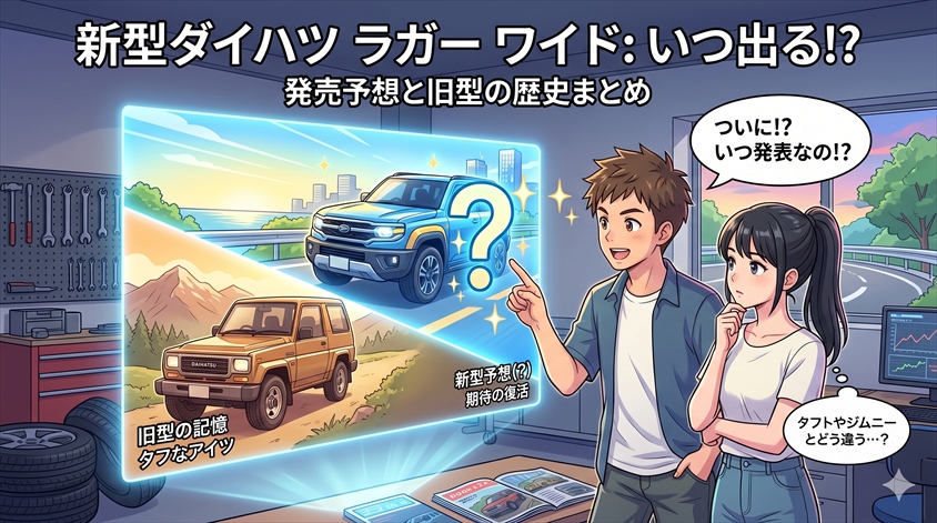 ダイハツ ラガー ワイド 新型はいつ出る?発売予想と旧型の歴史まとめ