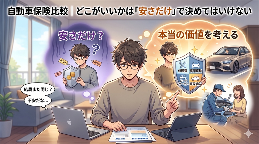 自動車保険比較｜どこがいいかは「安さだけ」で決めてはいけない