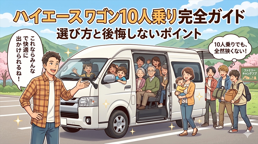 ハイエース ワゴン 10人乗り完全ガイド│選び方と後悔しないポイント