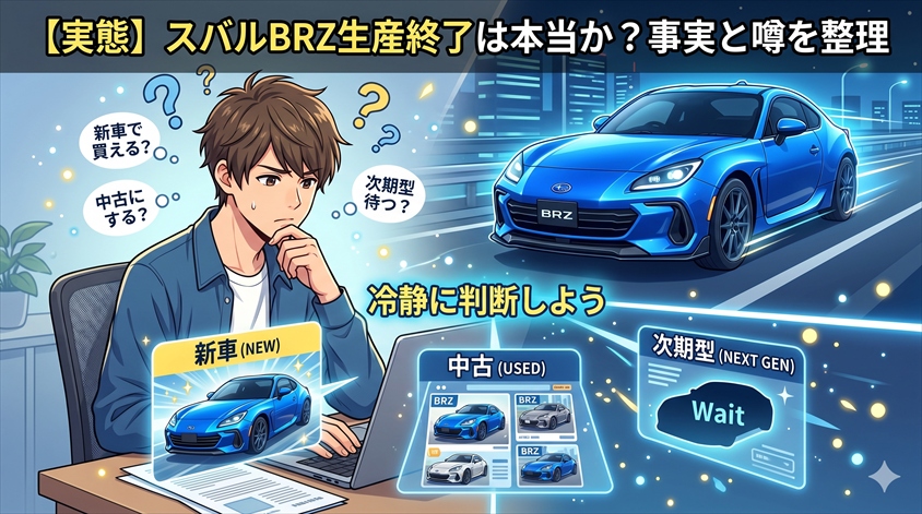 【実態】スバルBRZ生産終了は本当か？事実と噂を整理