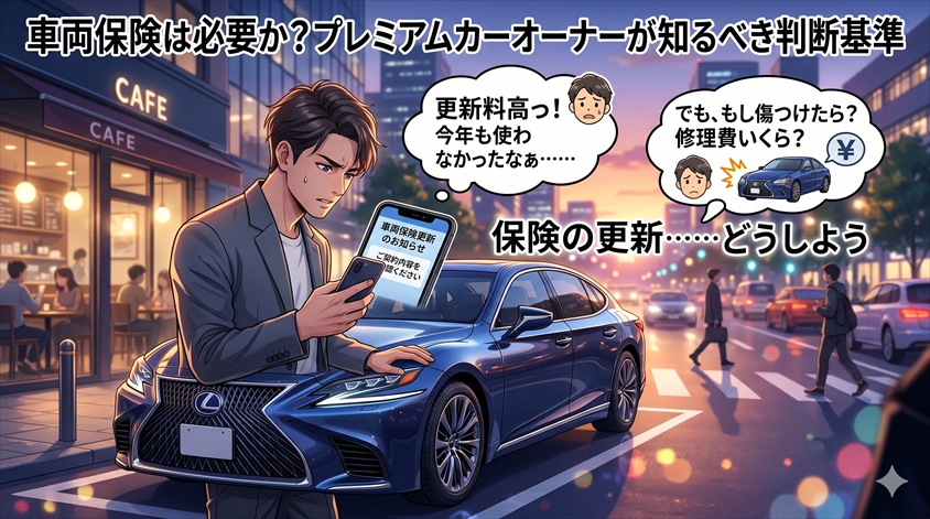 車両保険は必要か?プレミアムカーオーナーが知るべき判断基準