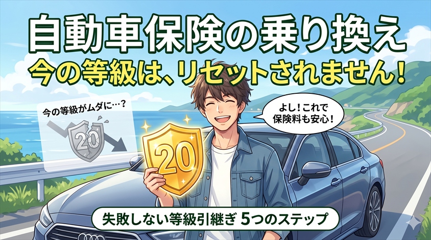 自動車保険の乗り換えで等級を引き継ぐ方法と失敗しない5ステップ