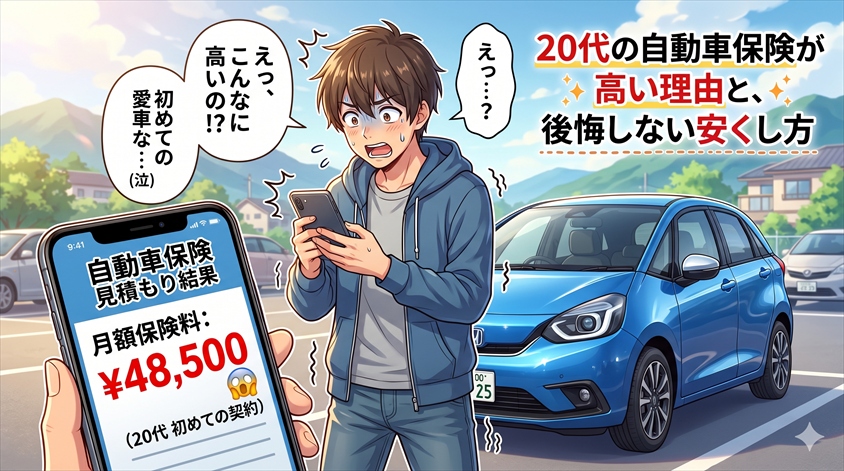 20代の自動車保険が高い理由と、後悔しない安くし方