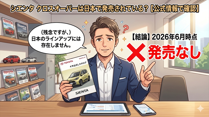 シエンタ クロスオーバーは日本で発売されている？【公式情報で確認】