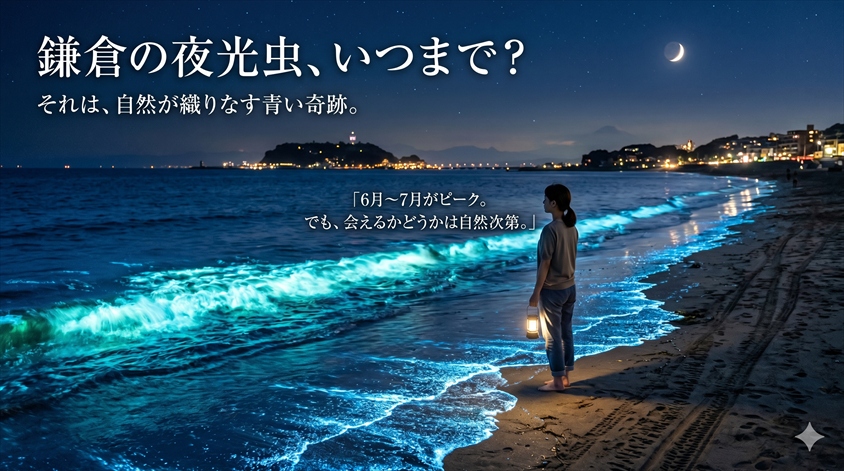 鎌倉の夜光虫はいつまで見られる?シーズンの目安を知ろう