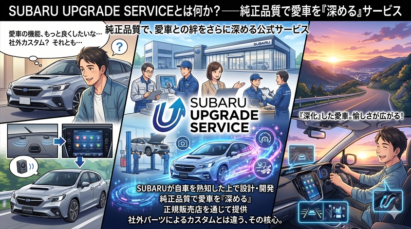 SUBARU UPGRADE SERVICEとは何か？──純正品質で愛車を「深める」サービス