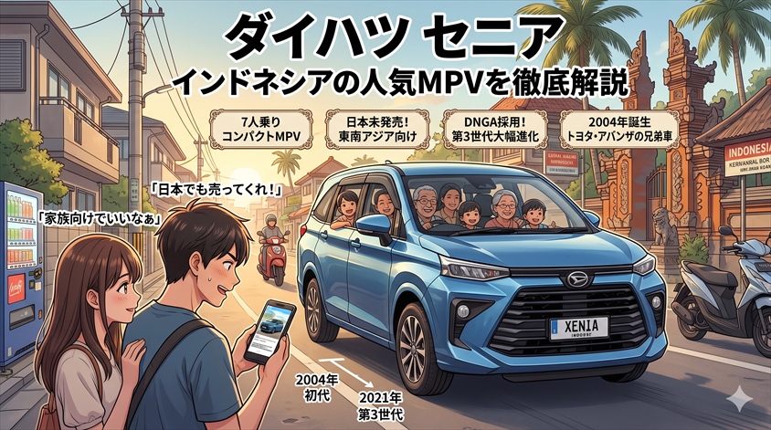 ダイハツ セニアとはどんな車か？インドネシアの人気MPVを徹底解説