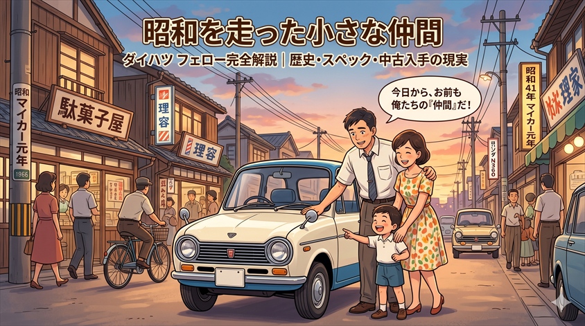 ダイハツ フェローとはどんな車か?昭和を走った小さな軽自動車の正体
