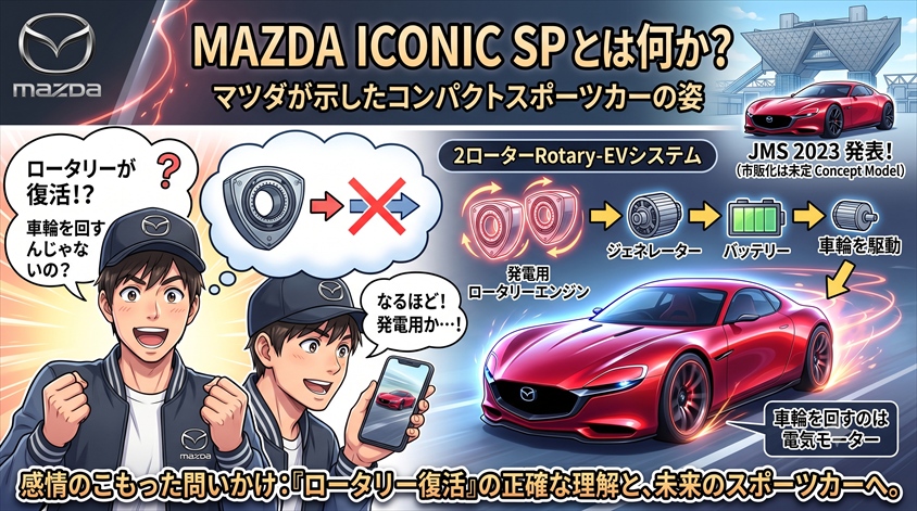 MAZDA ICONIC SP とは何か?マツダが示したコンパクトスポーツカーの姿
