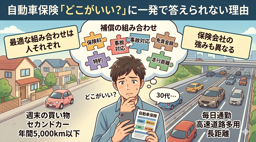 自動車保険「どこがいい?」に一発で答えられない理由